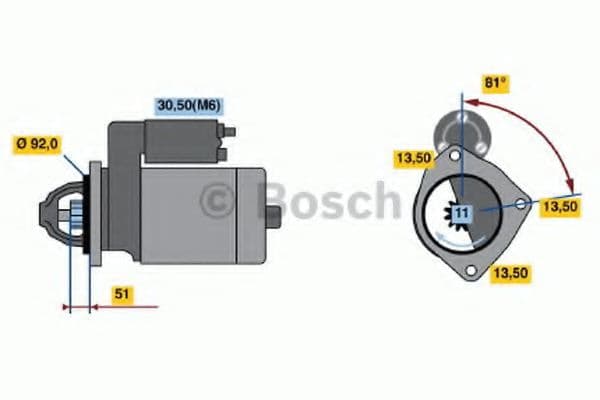 0 986 018 370 Bosch Стартер