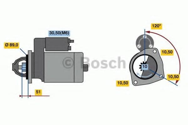 0 986 022 400 Bosch Стартер