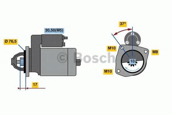 0 986 023 530 Bosch Стартер