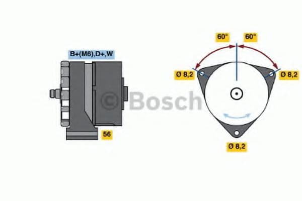 0 986 031 270 Bosch Генератор