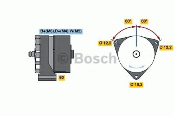 0 986 034 260 Bosch Генератор