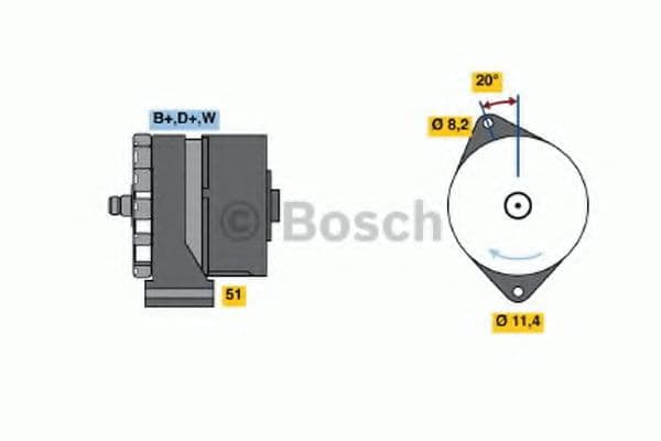 0 986 033 840 Bosch Генератор
