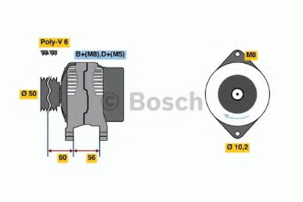 0 986 039 240 Bosch Генератор