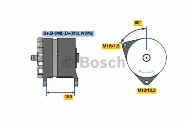 0 986 041 640 Bosch Генератор