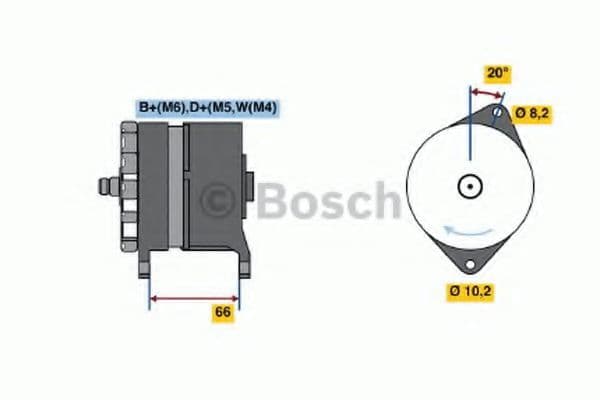 0 986 042 051 Bosch Генератор