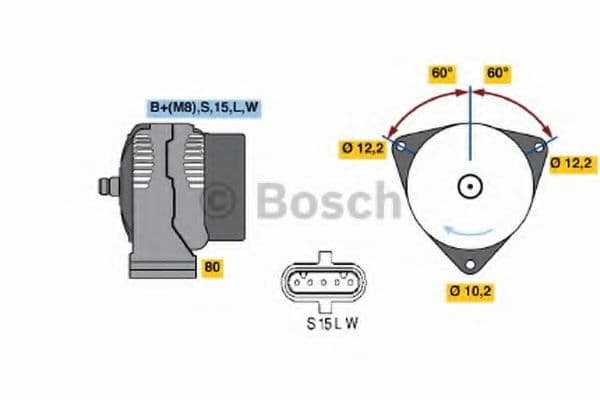 0 986 042 580 Bosch Генератор