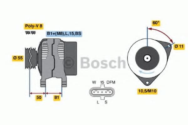 0 986 045 430 Bosch Генератор