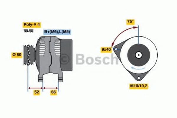 0 986 045 201 Bosch Генератор