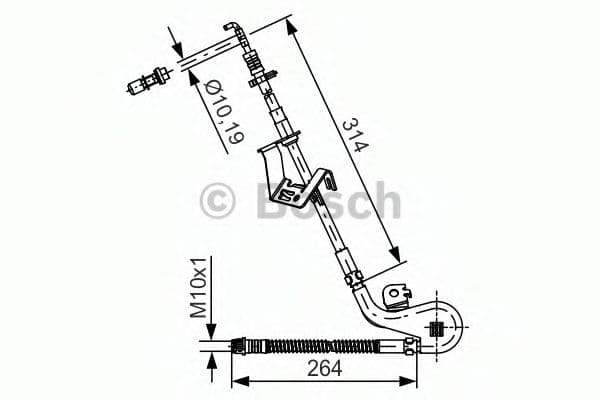 1 987 481 427 Bosch Гальмівний шланг