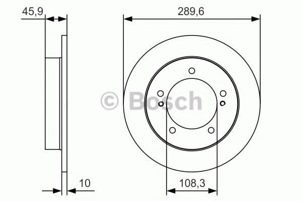 0 986 479 B09 Bosch Гальмівний диск