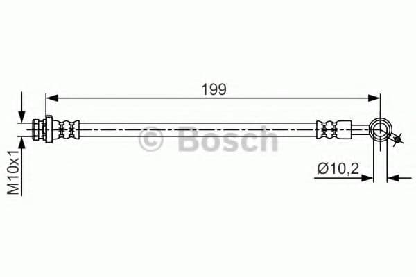 1 987 481 698 Bosch Тормозной шланг для Nissan Juke