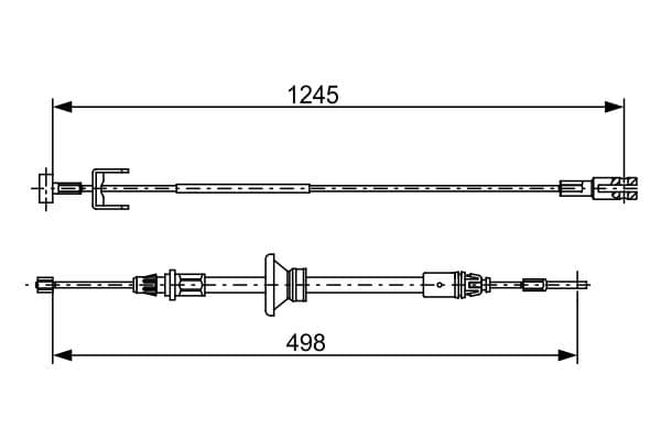 1 987 482 524 Bosch Трос ручного гальма