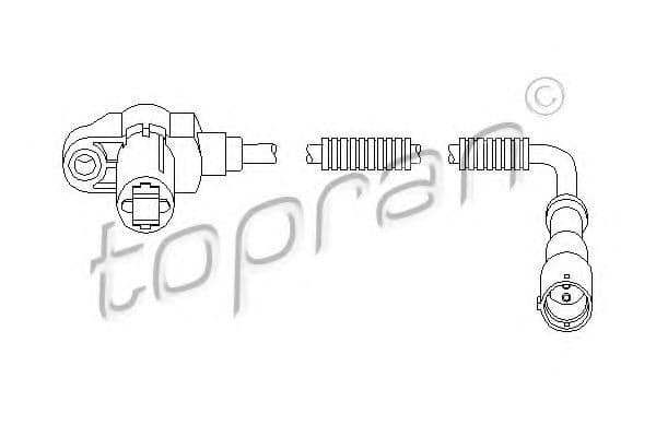 207 448 Topran Датчик ABS для Opel Astra