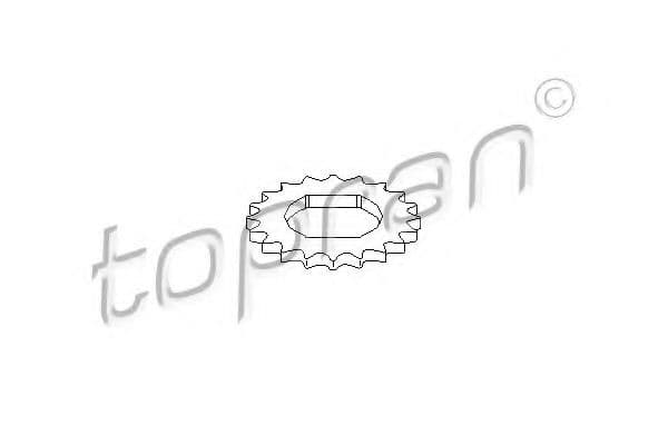 207 768 Topran Шестерня колінчастого вала