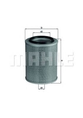 LX 92 Mahle Воздушный фильтр