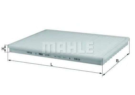 LA 50/1 Mahle Фільтр салону