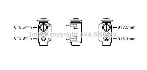 BW1240 Prasco Расширительный клапан кондиционера