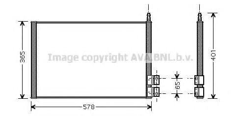 FDA5328 Prasco Радіатор кондиціонера