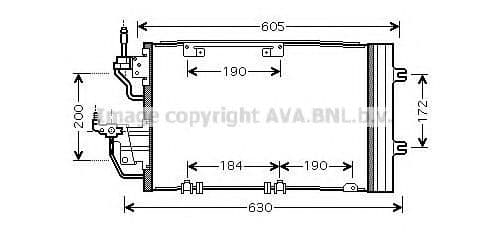 OL5454D Prasco Радиатор кондиционера