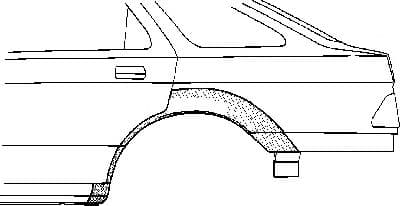 1825148 Van Wezel Крыло заднее для Ford Mondeo