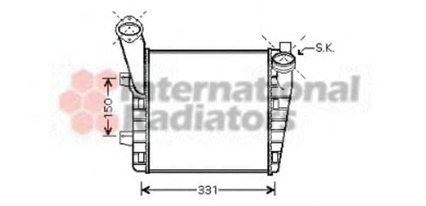 58004234 Van Wezel Интеркулер