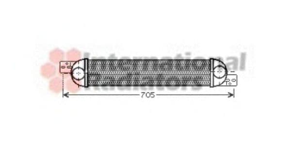 37004392 Van Wezel Интеркулер для Opel Meriva