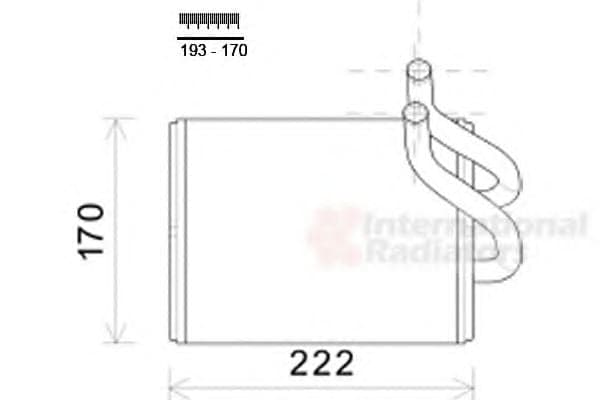 83006170 Van Wezel Радіатор пічки для Kia Sorento