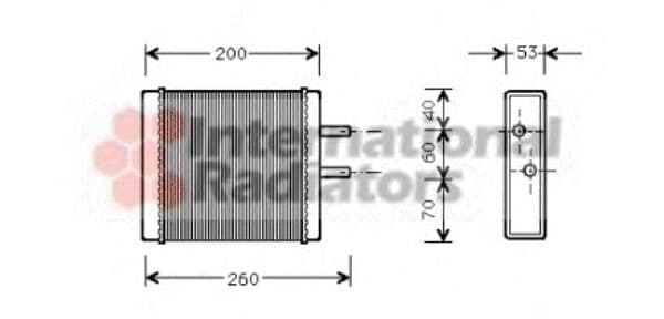 83006009 Van Wezel Радіатор пічки для Kia Sportage