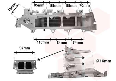 58004376 Van Wezel Интеркулер