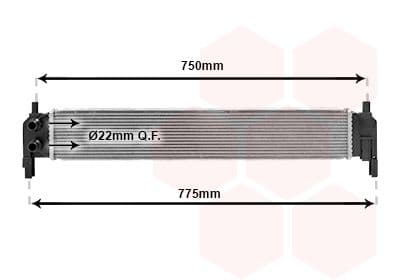 58012703 Van Wezel Радиатор охлаждения двигателя