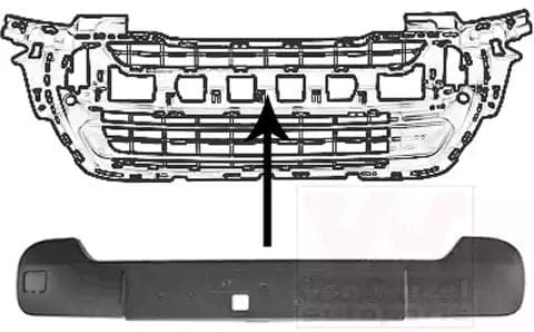 4014581 Van Wezel Облицювання бампера для Peugeot 308