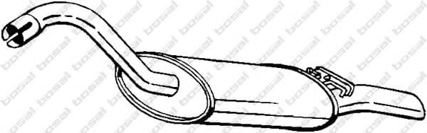 105-017 Bosal Глушитель выхлопных газов конечный для Audi 80