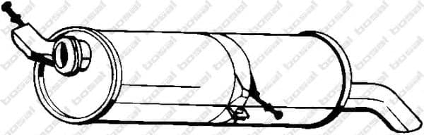 190-949 Bosal Глушник вихлопних газів кінцевий