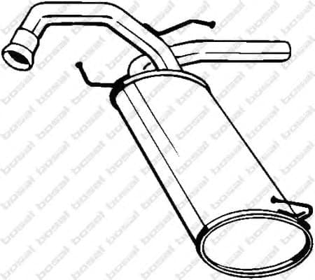 148-171 Bosal Глушник вихлопних газів кінцевий