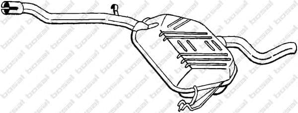 278-387 Bosal Середній глушник вихлопних газів