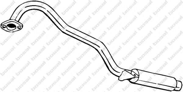 145-017 Bosal Глушитель выхлопных газов конечный