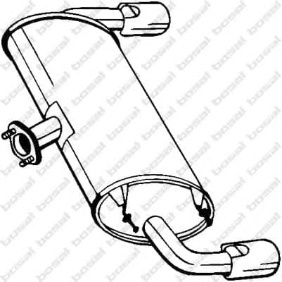 171-029 Bosal Глушник вихлопних газів кінцевий для Mazda MX-5
