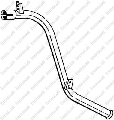 438-369 Bosal Приемная труба для Mercedes 100