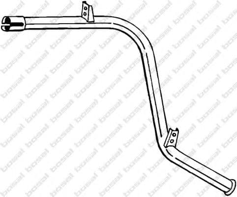 439-369 Bosal Приемная труба для Mercedes 100