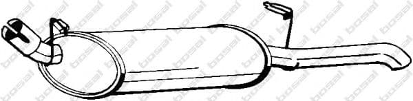 185-955 Bosal Глушник вихлопних газів кінцевий для Opel Ascona