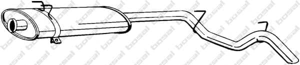 281-943 Bosal Глушник вихлопних газів кінцевий