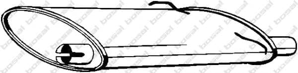 235-021 Bosal Глушник вихлопних газів кінцевий