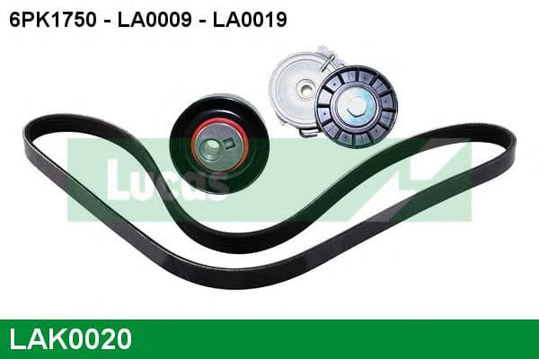 LAK0020 Lucas Комплект поліклинового ременя