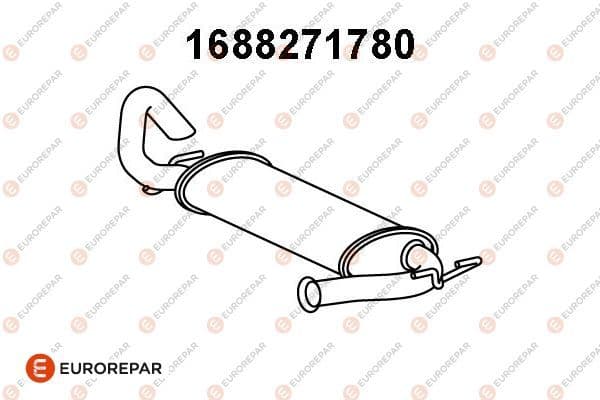 1688271780 Eurorepar Глушитель выхлопных газов конечный