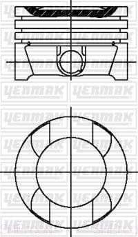 3104597000 Yenmak Поршень двигуна