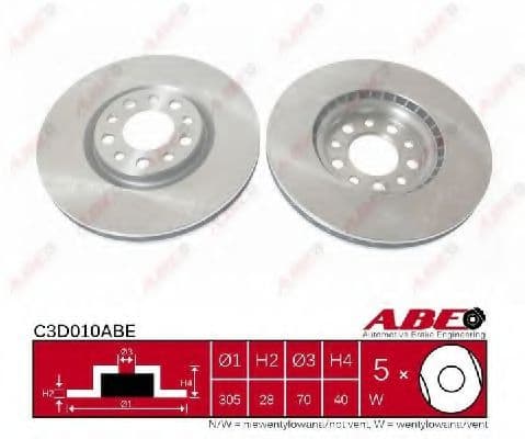 C3D010ABE ABE Тормозной диск