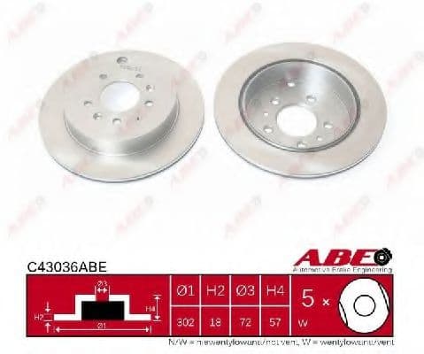 C43036ABE ABE Гальмівний диск