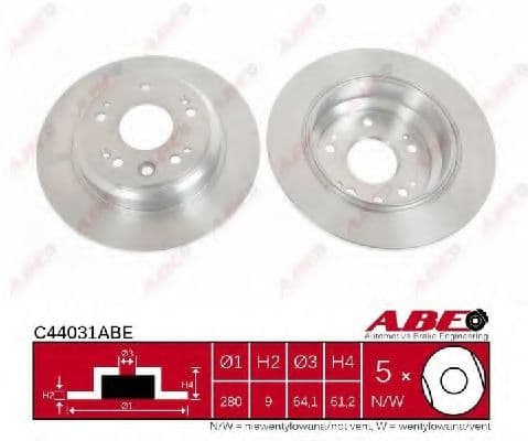 C44031ABE ABE Гальмівний диск