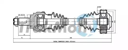 300129 TrakMotive Полуось