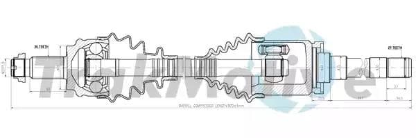 300140 TrakMotive Піввісь для BMW X3